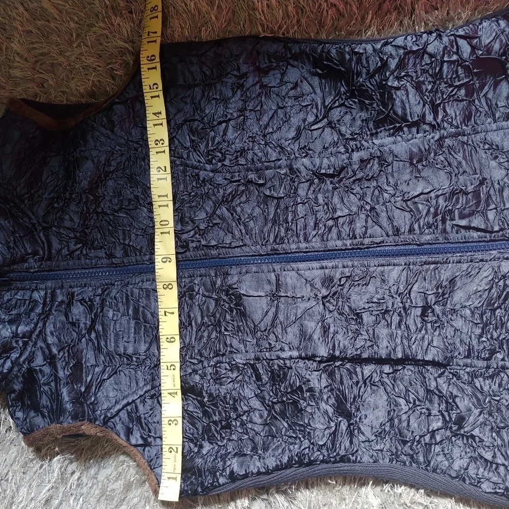 Kial women vest navy brown size small - Picture 6 of 7